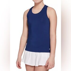 PRINCE Girls Navy Blue Match Tennis Tank Top Racerback NWT Size L (14)